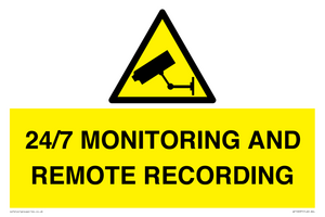24/7 MONITORING AND REMOTE RECORDING